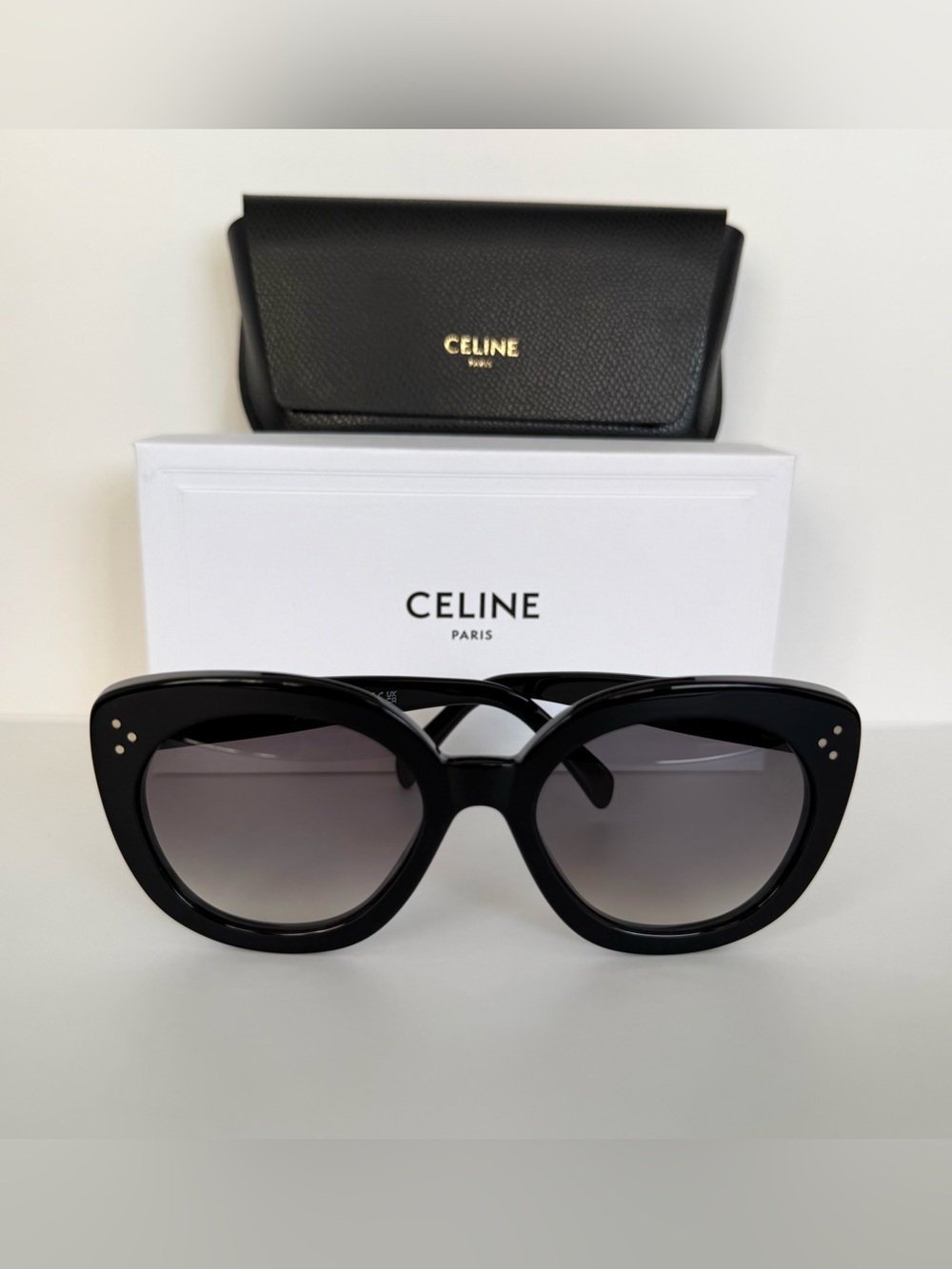 NEW!!! Celine women black sunglasses CL40295I 01F Authentic